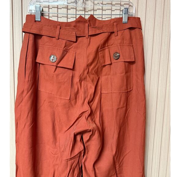 Moon River Wide Leg Linen Capri Pants Women’s Size L - Picture 4 of 12